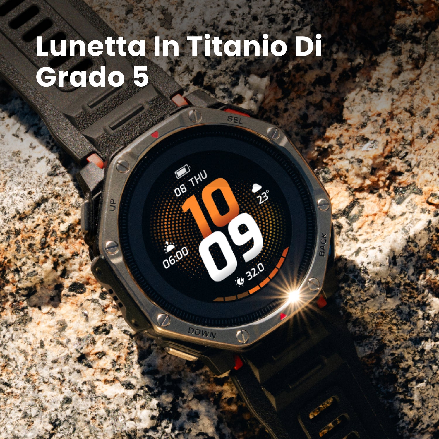 Amazfit T-Rex Dual Solar smartwatch nero 25 giorni batteria