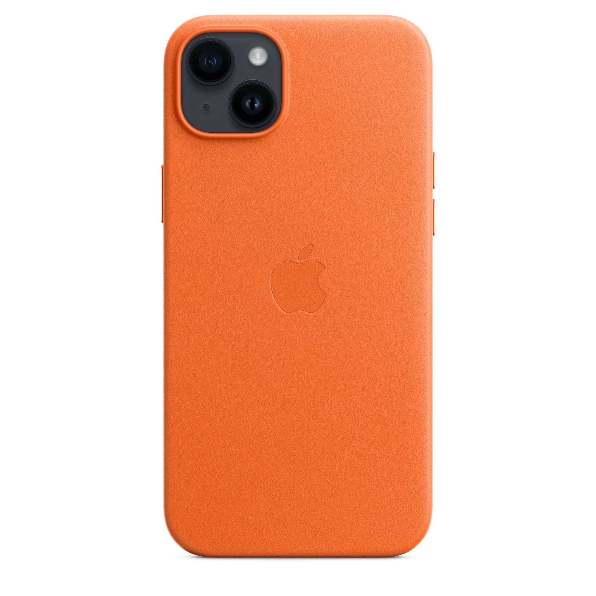 Apple custodia MagSafe pelle iPhone 14 Plus cover arancione