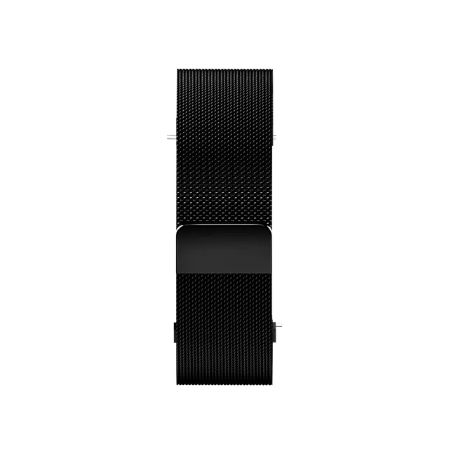 Maoo cinturino milanese nero 20mm maglia metallica