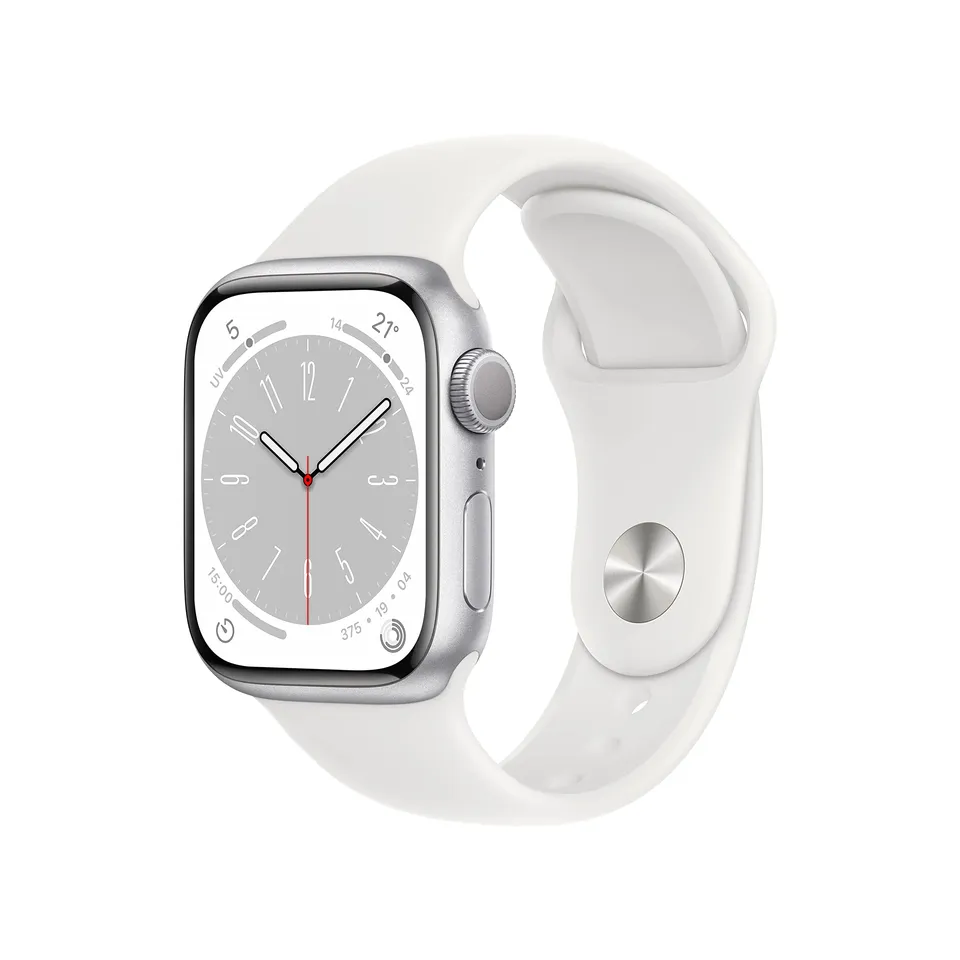 Apple Watch Series 8 GPS 41mm smartwatch argento bianco