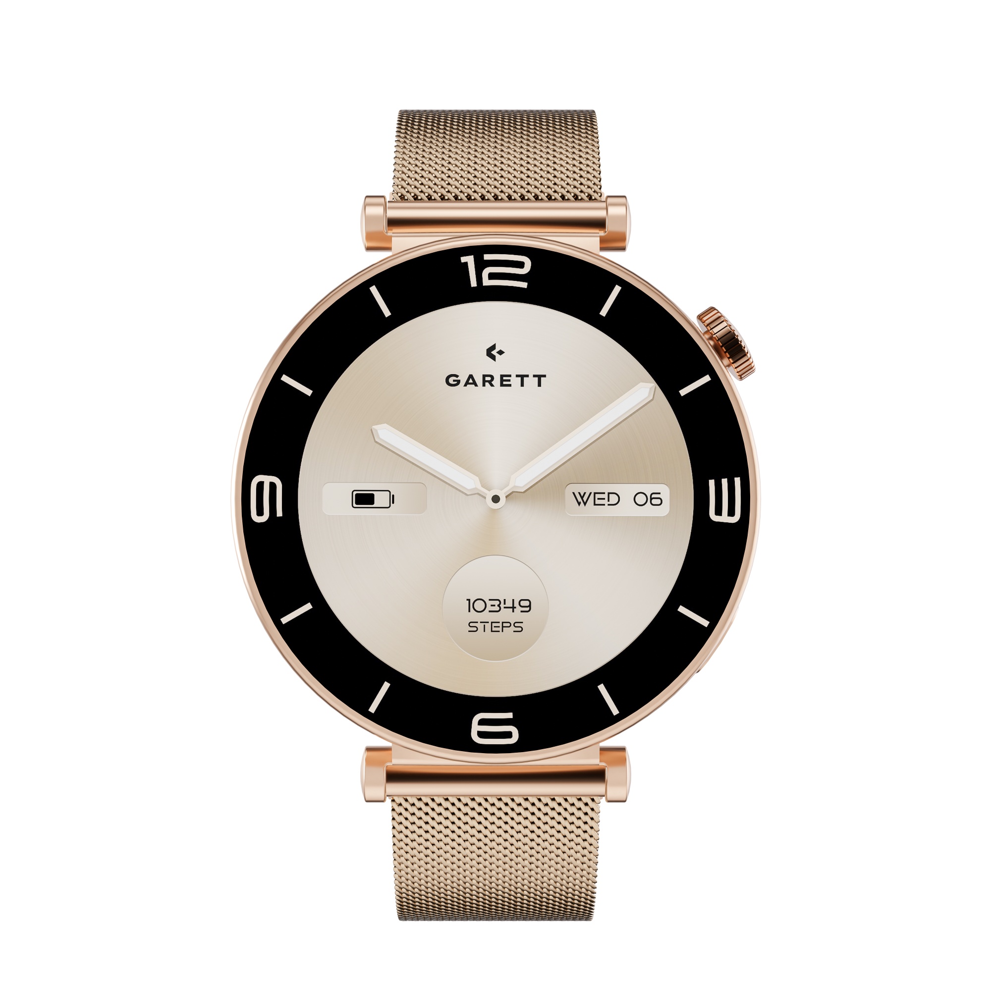 Garett Rose smartwatch maglia acciaio oro rosa