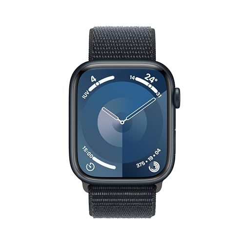Apple Watch Series 9 GPS Cellular 45mm smartwatch mezzanotte