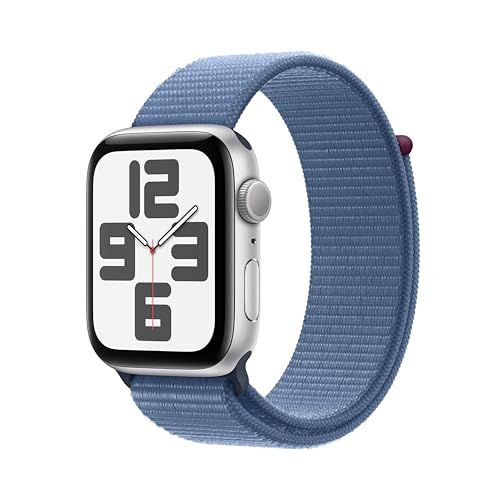 Apple Watch SE 2 Gen 2023 GPS 44 mm Smartwatch Argento Blu Inverno