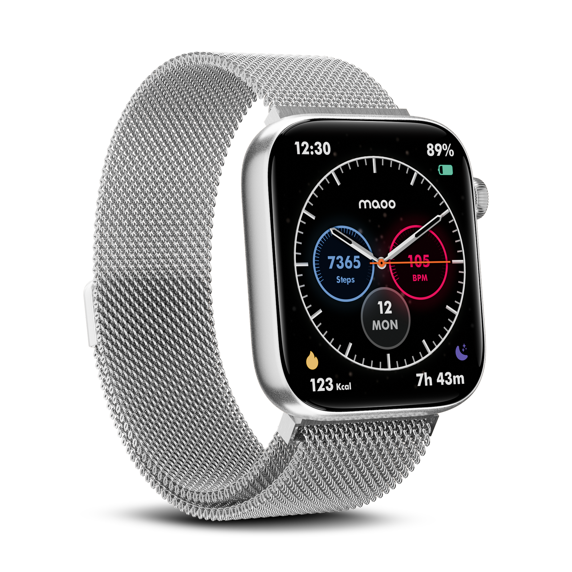 Maoo ProWatch smartwatch argento AMOLED