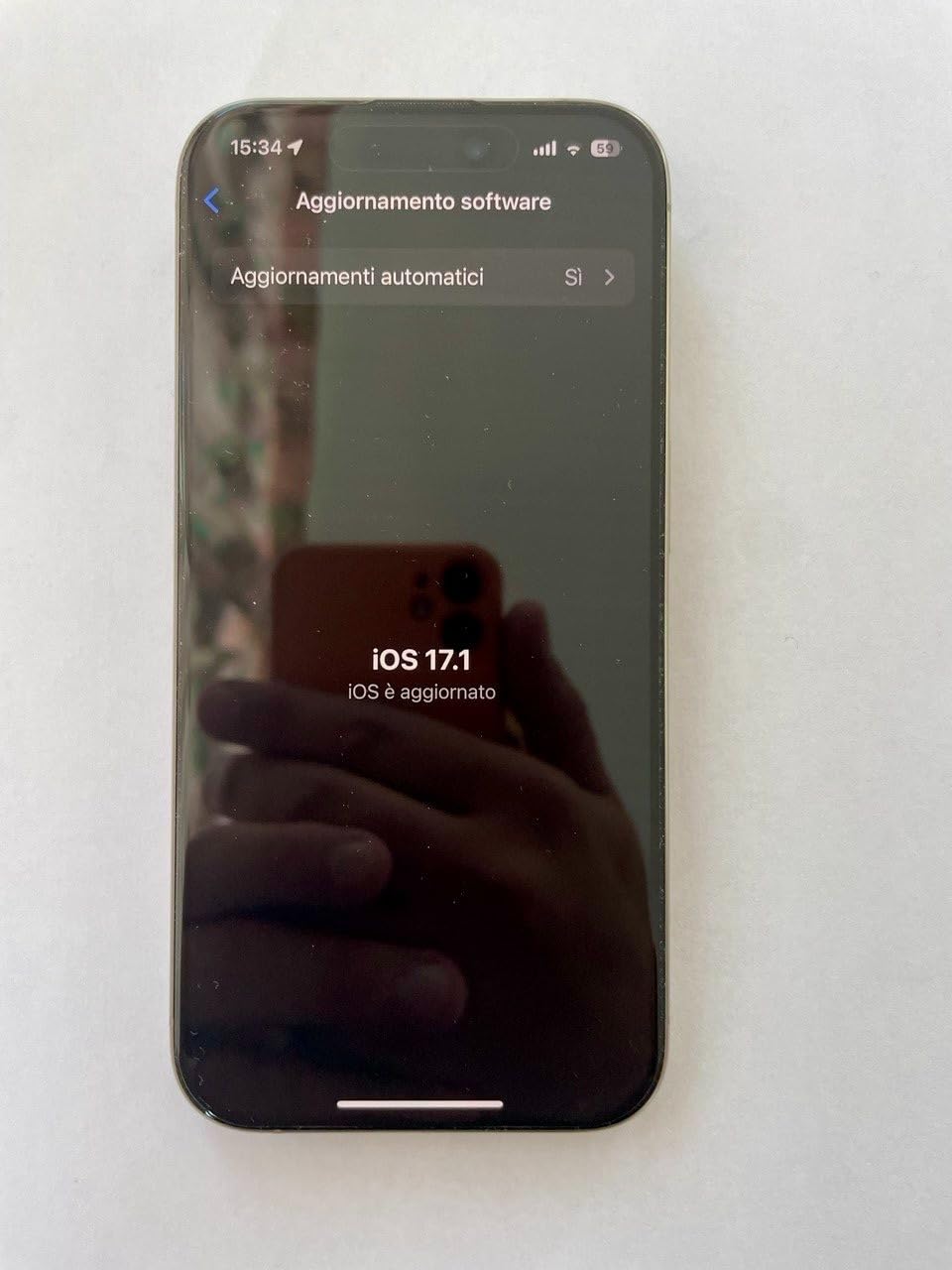 Apple iPhone 15 Pro 128 GB smartphone Titanio Bianco
