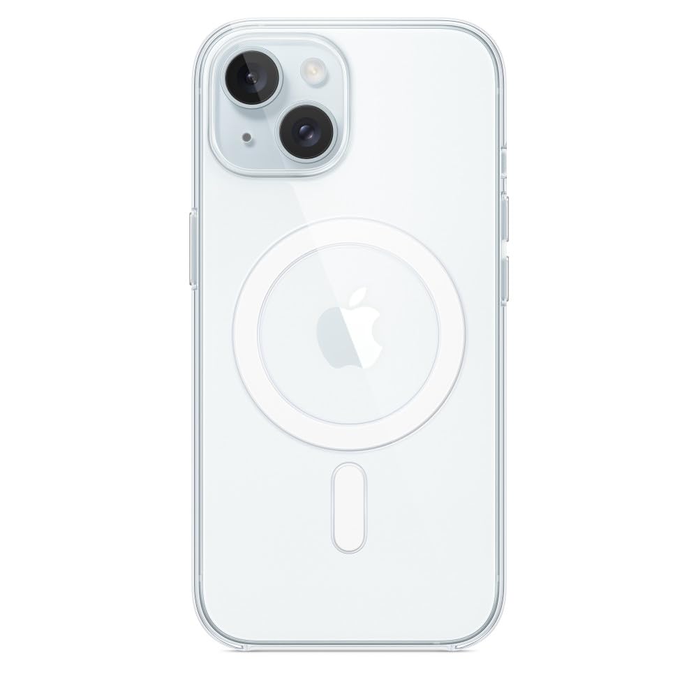Apple custodia MagSafe trasparente iPhone 15 Plus anti ingiallimento