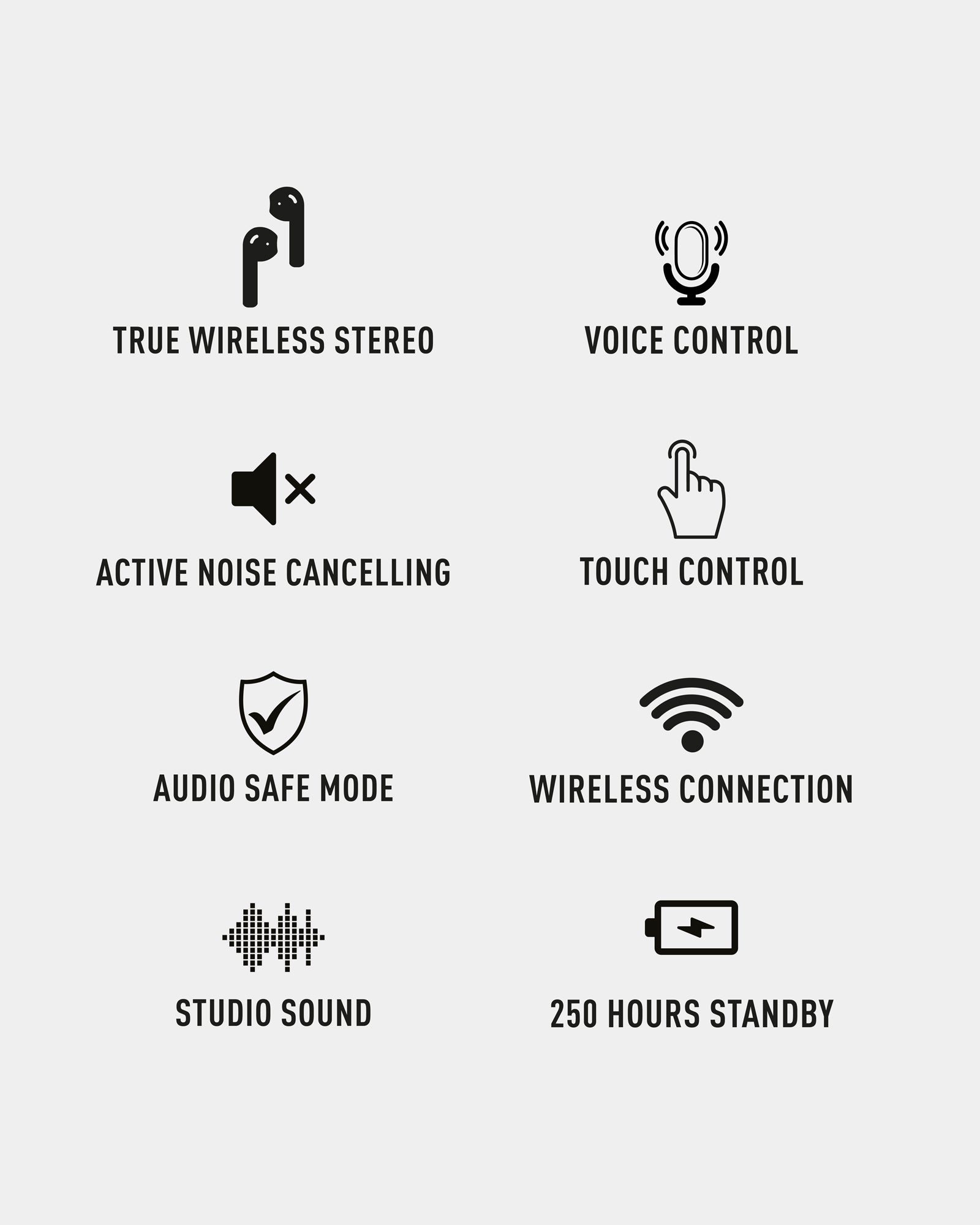 Reflex Active Pro auricolari bluetooth cancellazione rumore nero