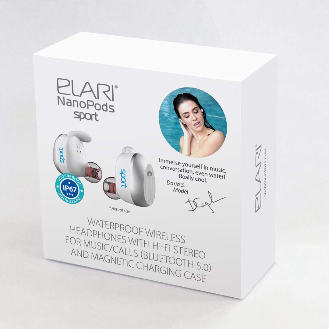 Elari NanoPods Sport cuffie wireless bianche IP67