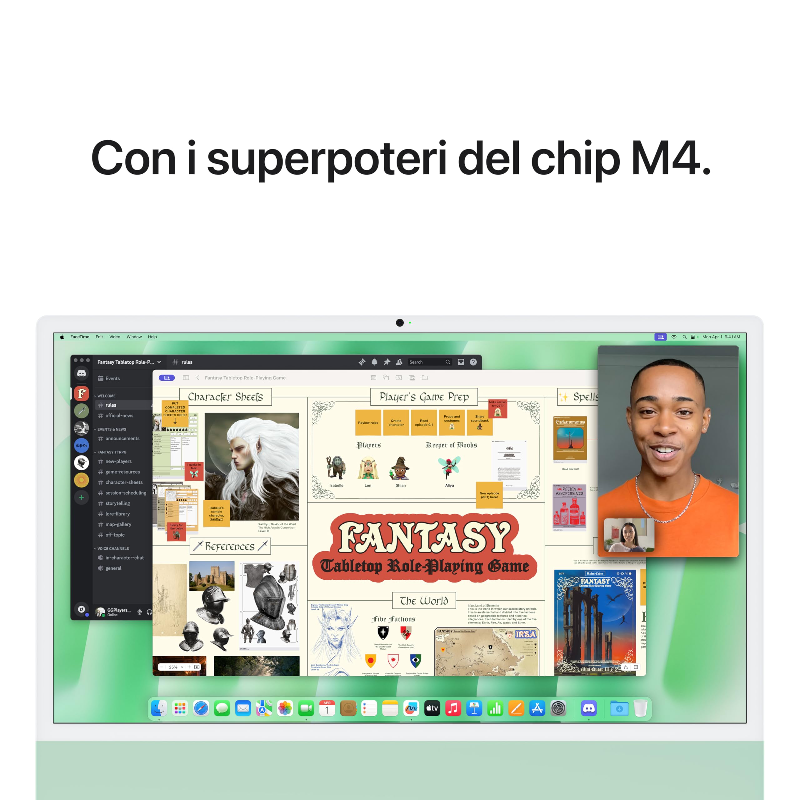 Apple iMac M4 computer desktop 24" 24GB 512GB verde