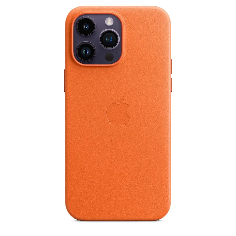 Apple Custodia MagSafe Pelle iPhone 14 Pro Max Arancione