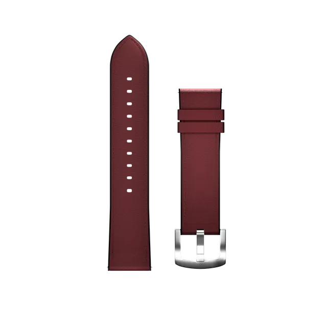 Maoo cinturino pelle rosso 22mm classico