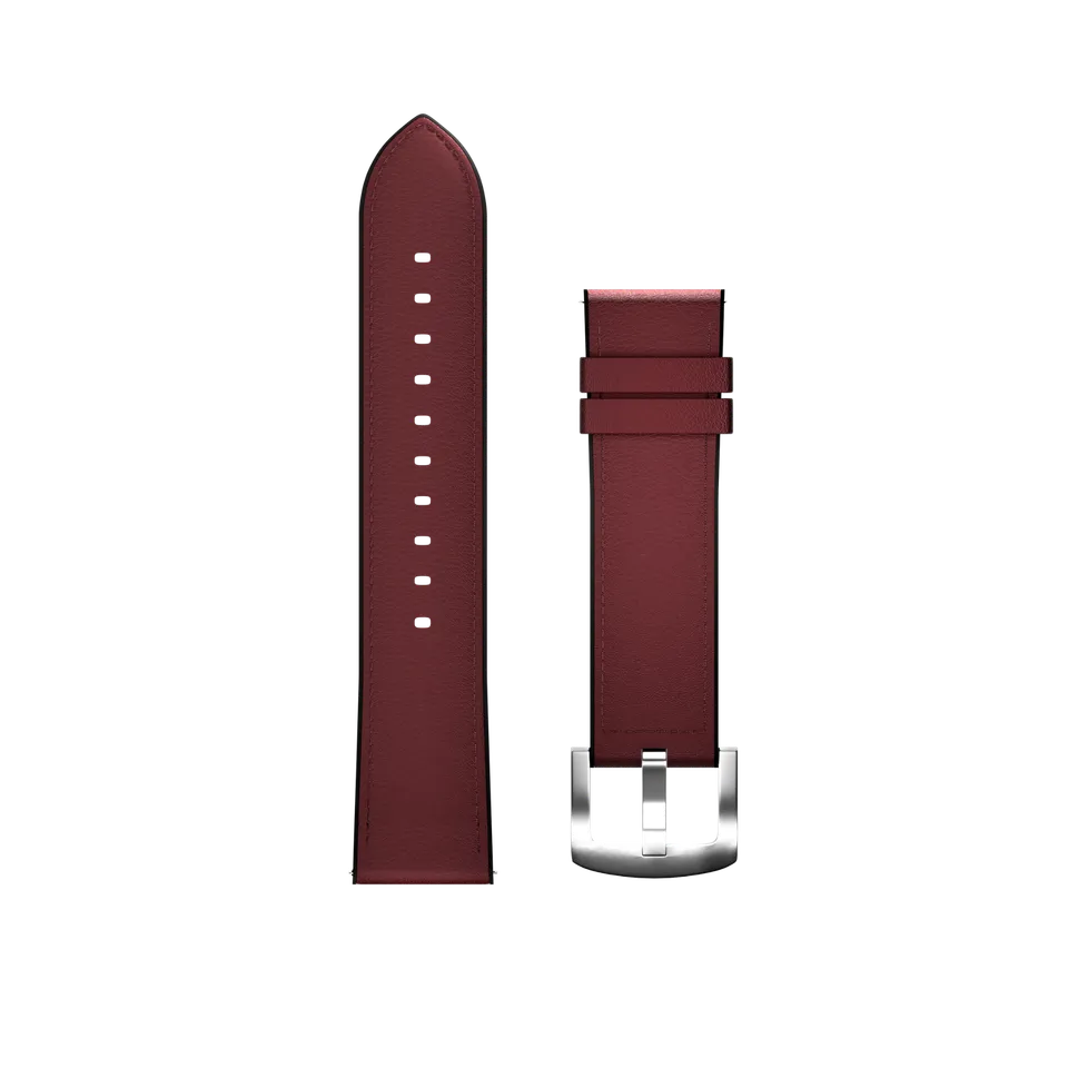 Maoo cinturino pelle rosso 22mm classico