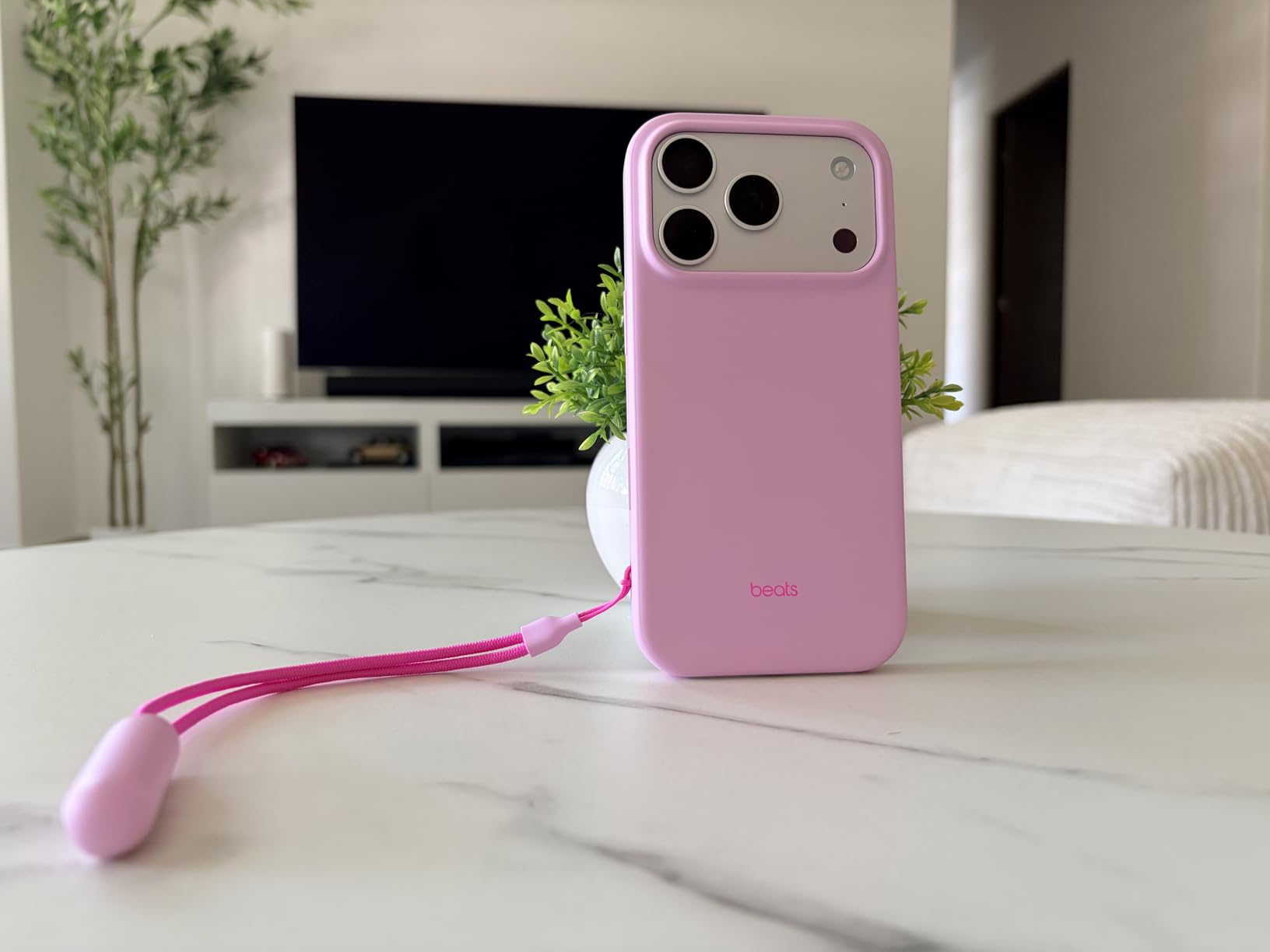 Beats custodia MagSafe iPhone 17 Pro rosa ciottolo