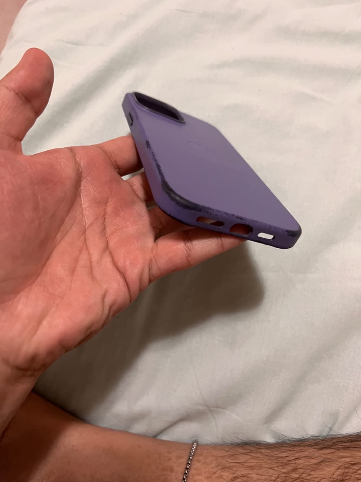 Apple iPhone 13 Pro Max custodia pelle nespola MagSafe