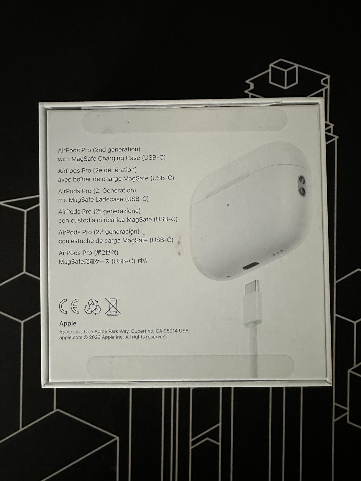 Apple AirPods Pro 2 auricolari bluetooth USB-C cancellazione