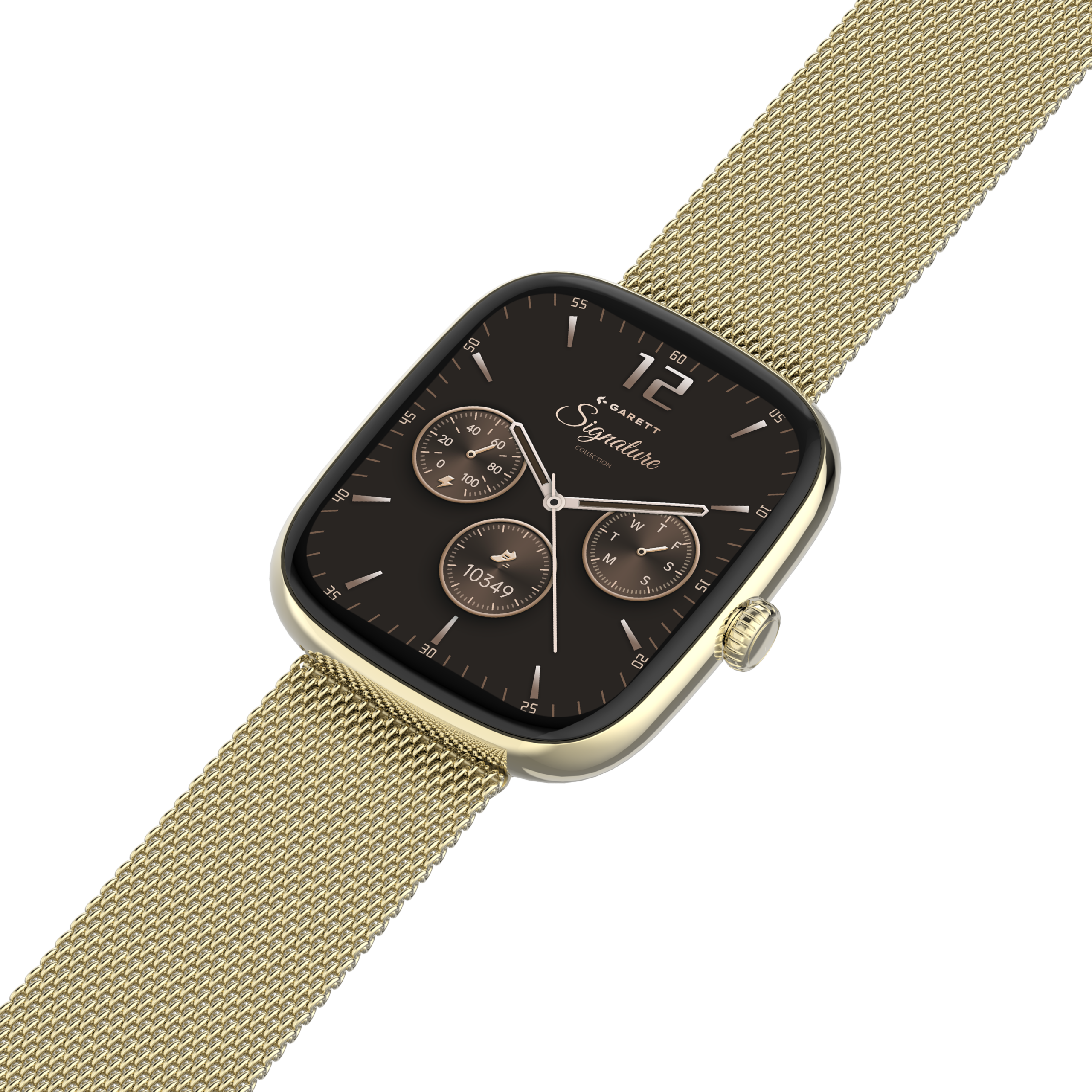 Garett Flow smartwatch oro mesh AMOLED