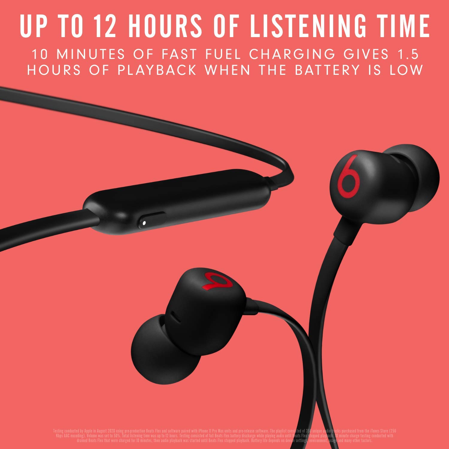Beats Flex auricolari wireless nero 12 ore bluetooth