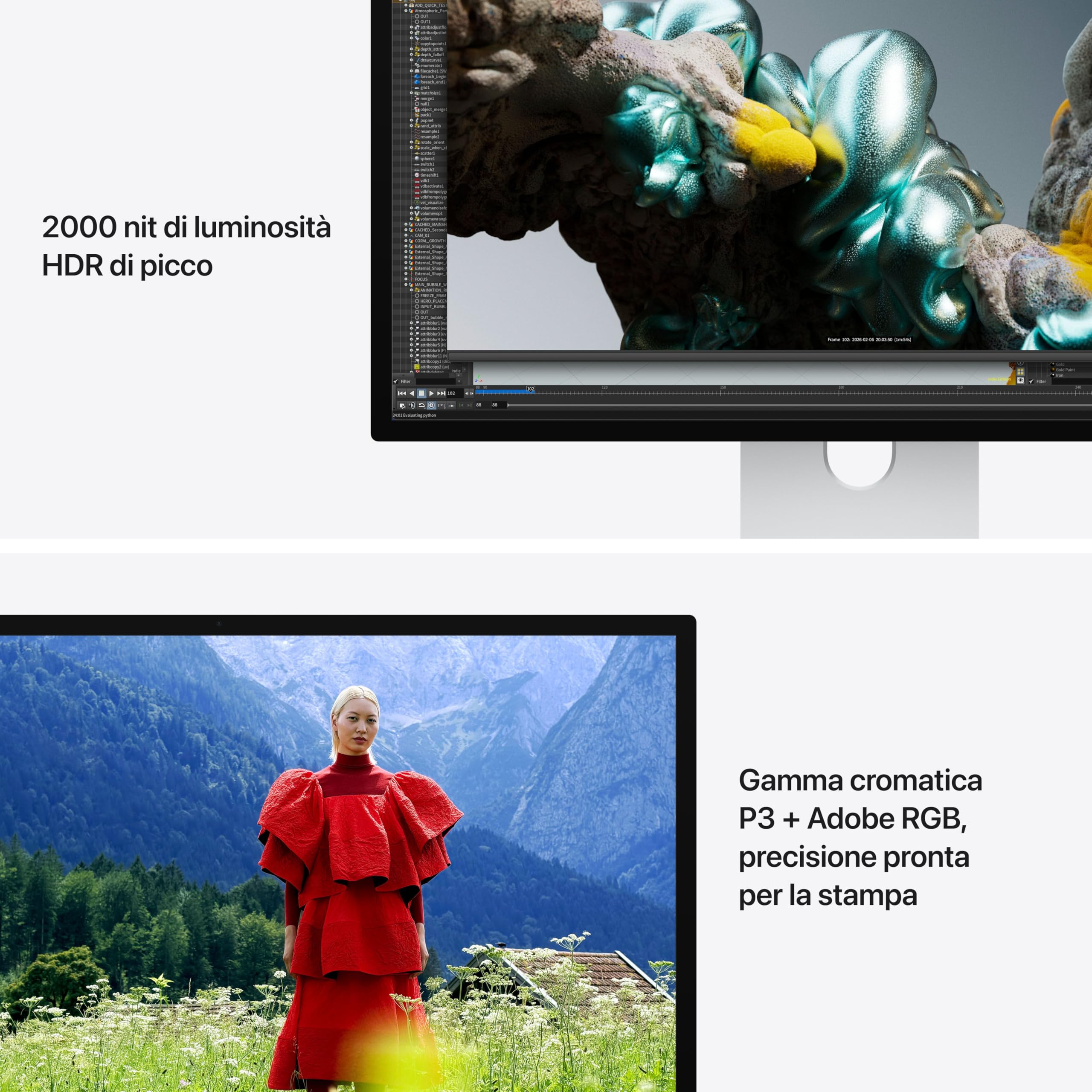 Apple Studio Display XDR Monitor Nanotexture Regolabile