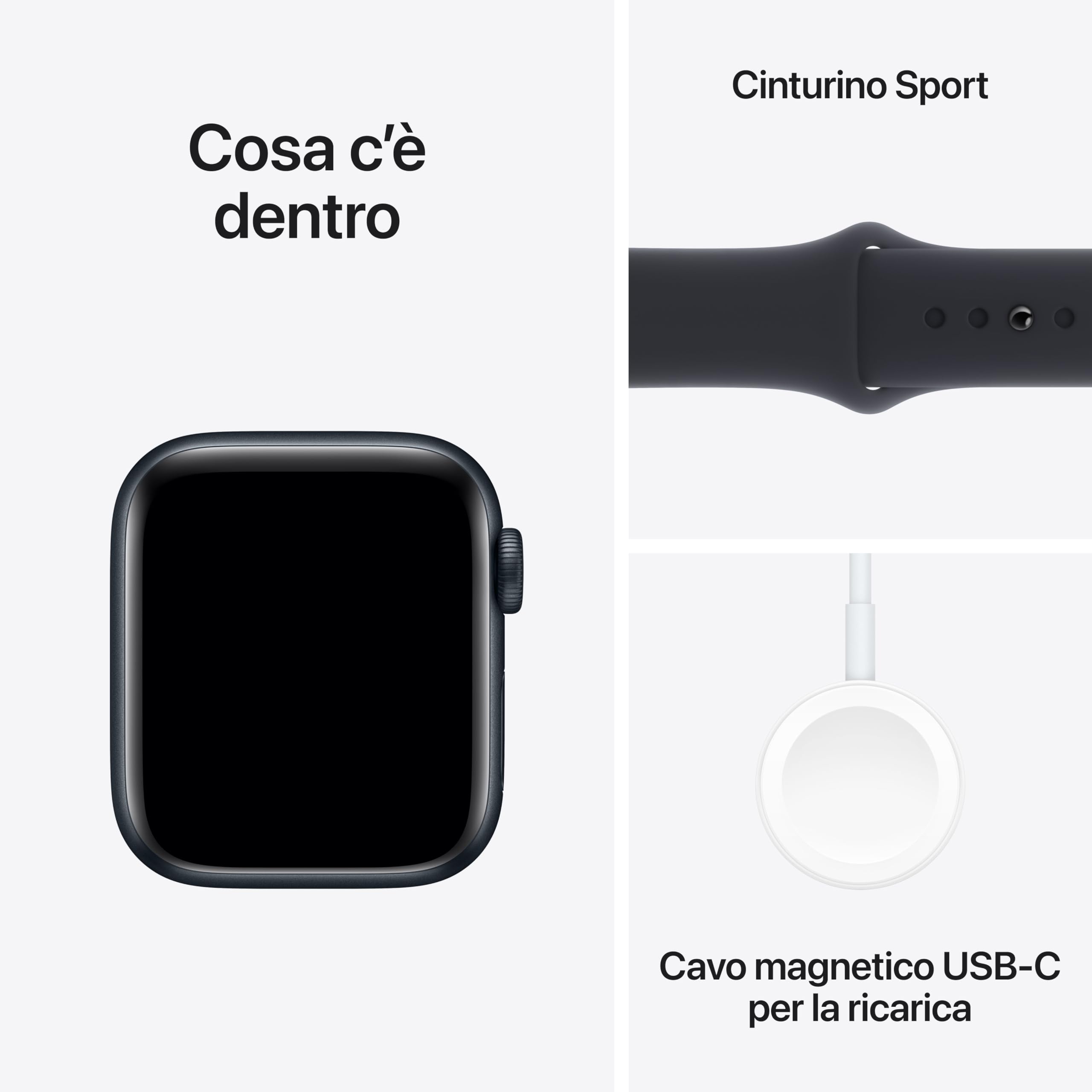 Apple Watch SE 2ª Generazione Smartwatch GPS 40mm Mezzanotte