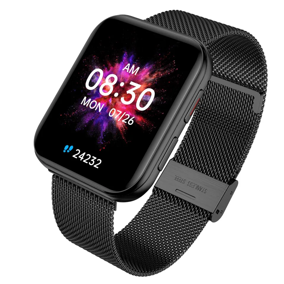 Garett GRC MAXX smartwatch nero acciaio AMOLED