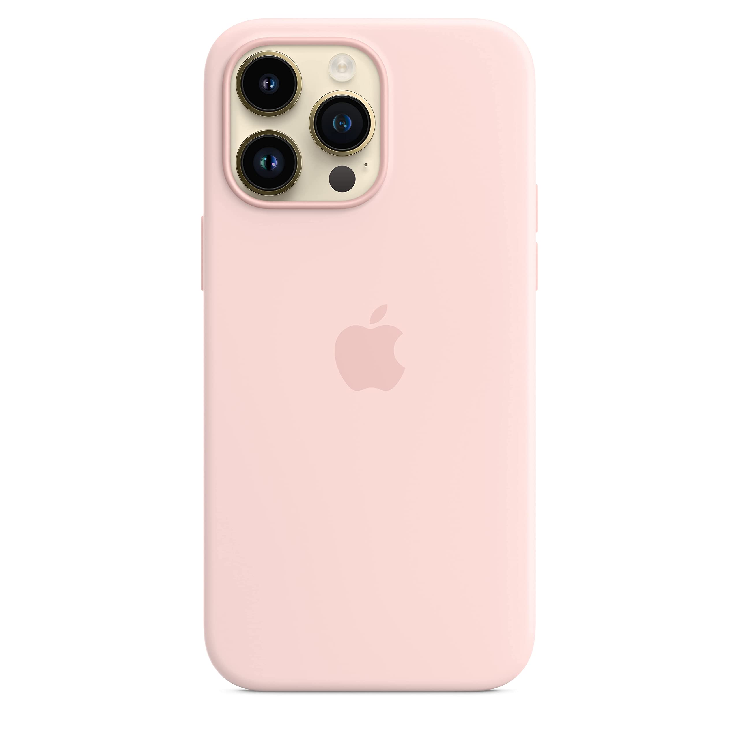 Apple iPhone 14 Pro Max custodia silicone MagSafe rosa creta