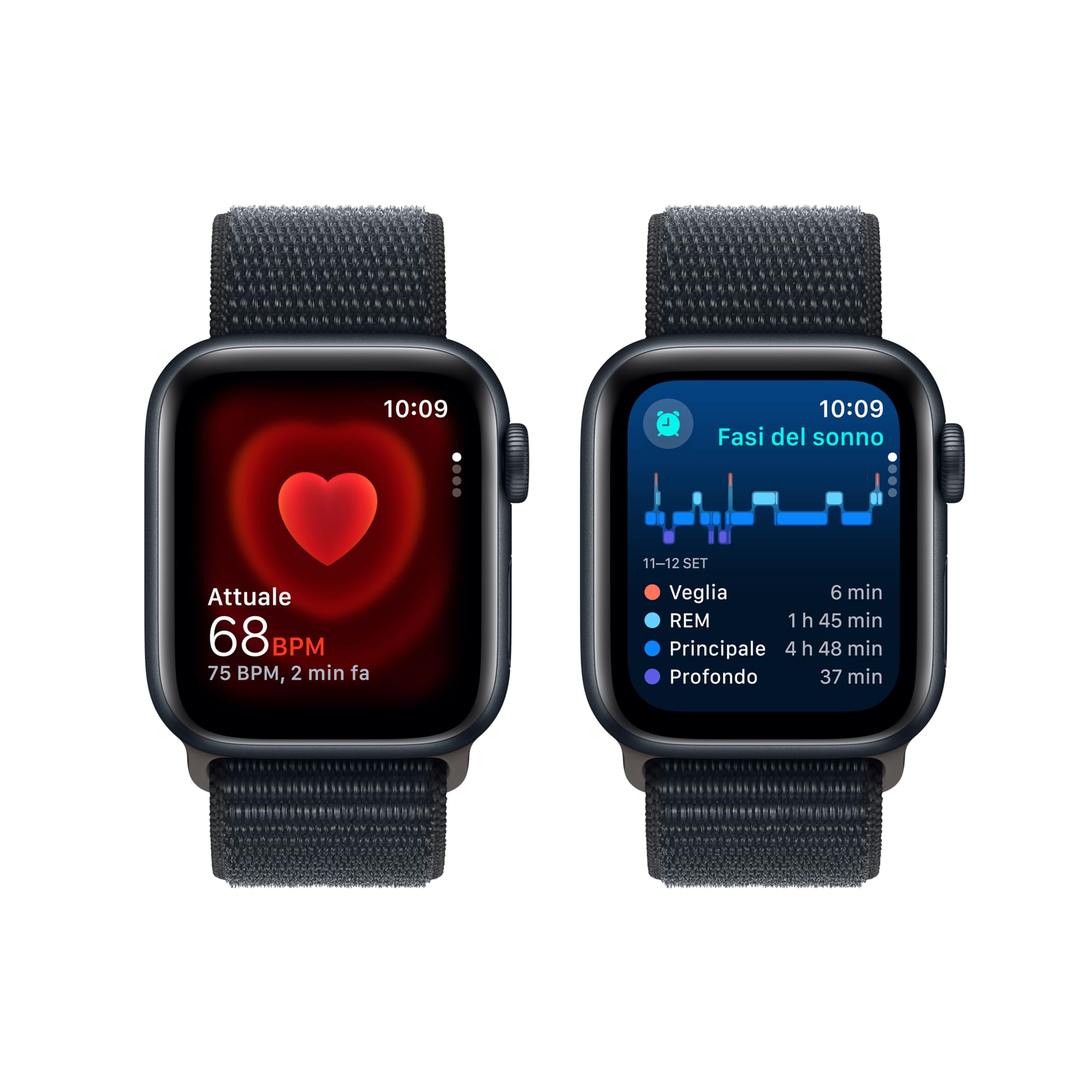 Apple Watch SE 2ª generazione GPS 40 mm smartwatch mezzanotte