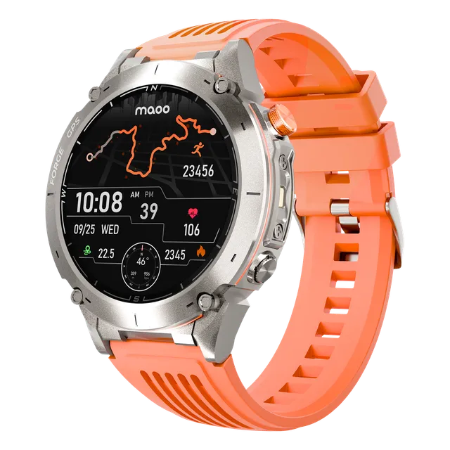 Maoo FORGE GPS Steel smartwatch AMOLED 15 giorni torcia