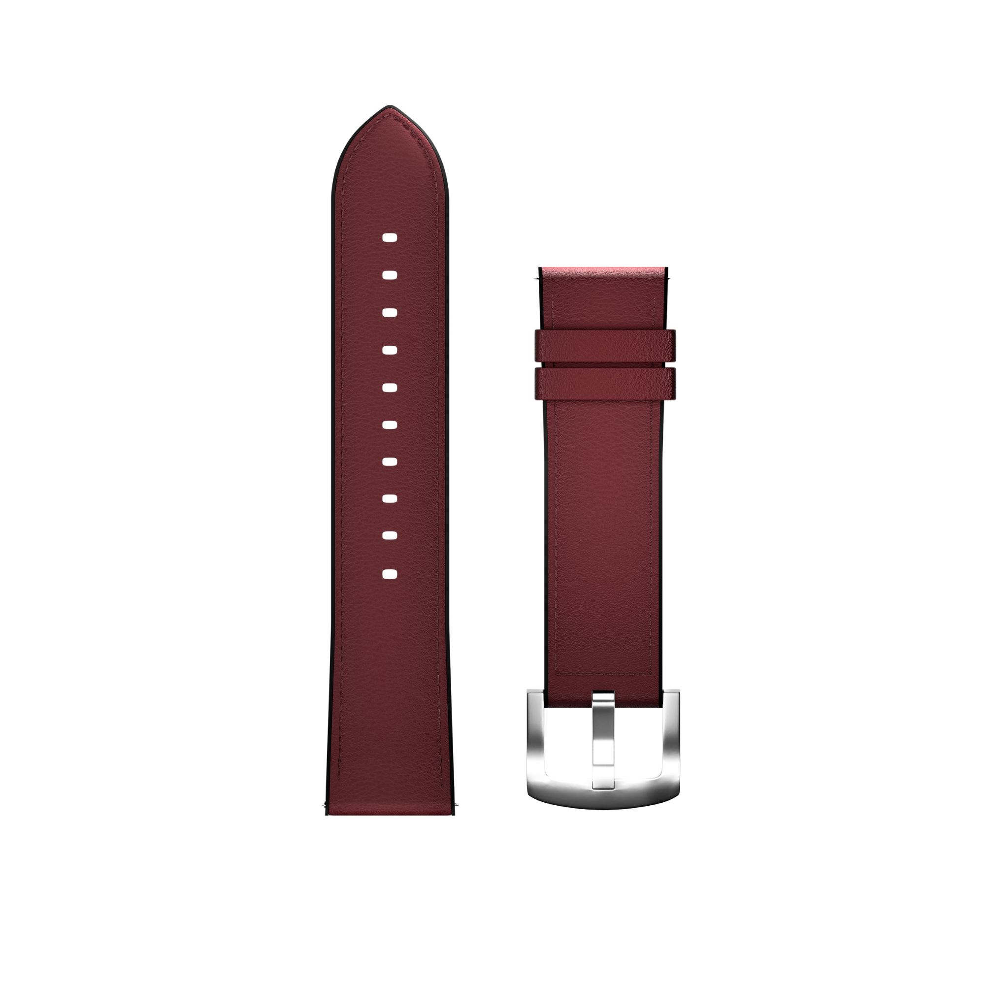 Maoo cinturino pelle rosso 22mm classico