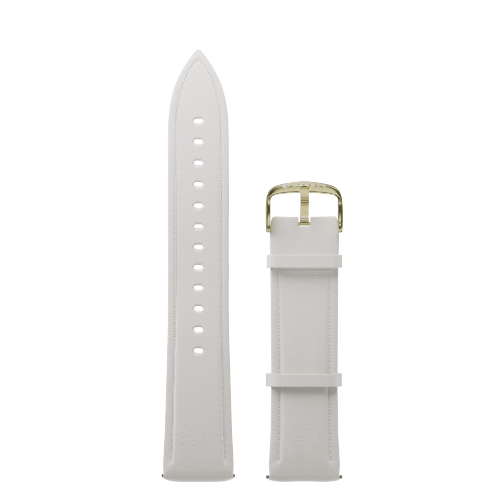 Garett Universal cinturino pelle bianco 20 mm elegante