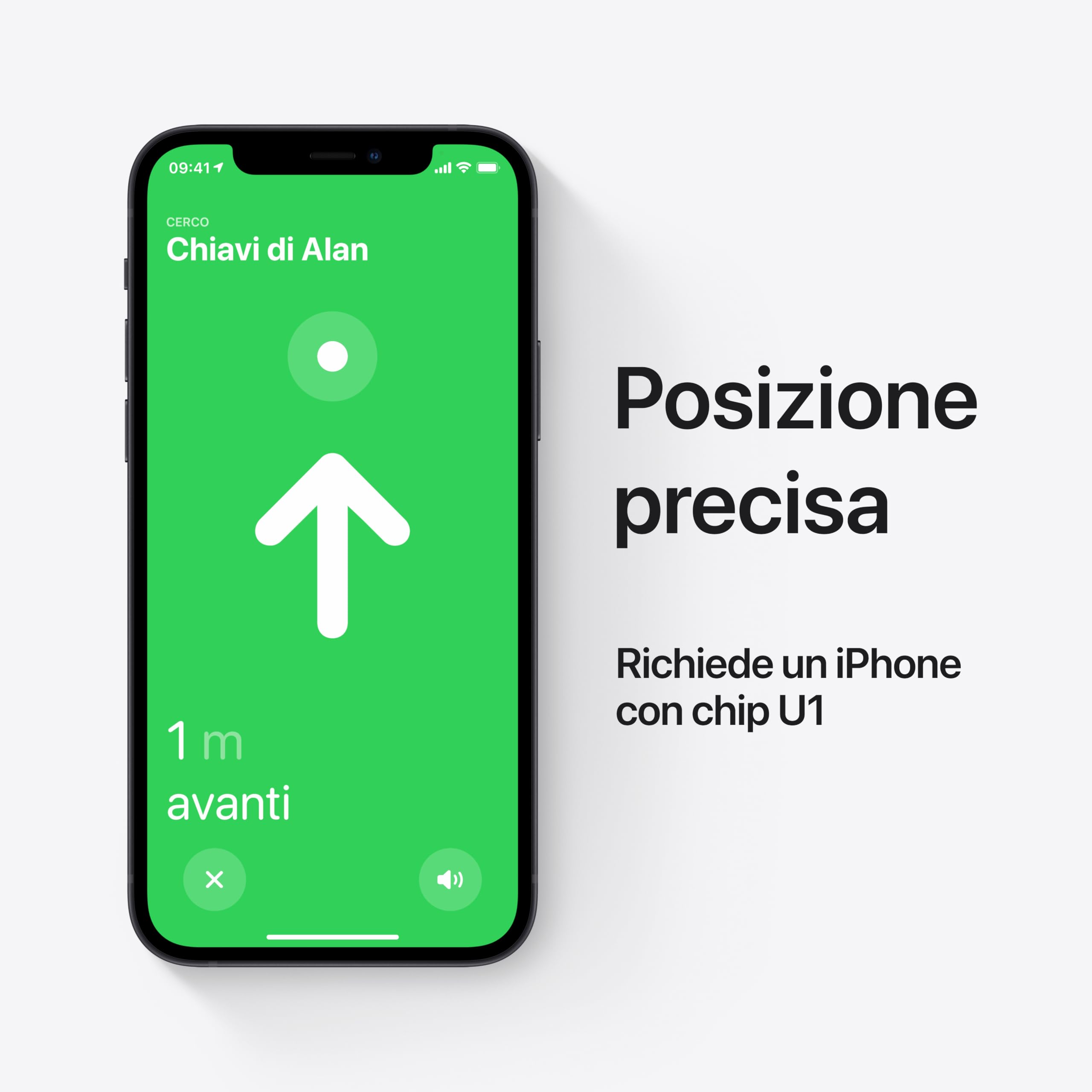 Apple AirTag localizzatore Bluetooth con Dov’è e batteria sostituibile