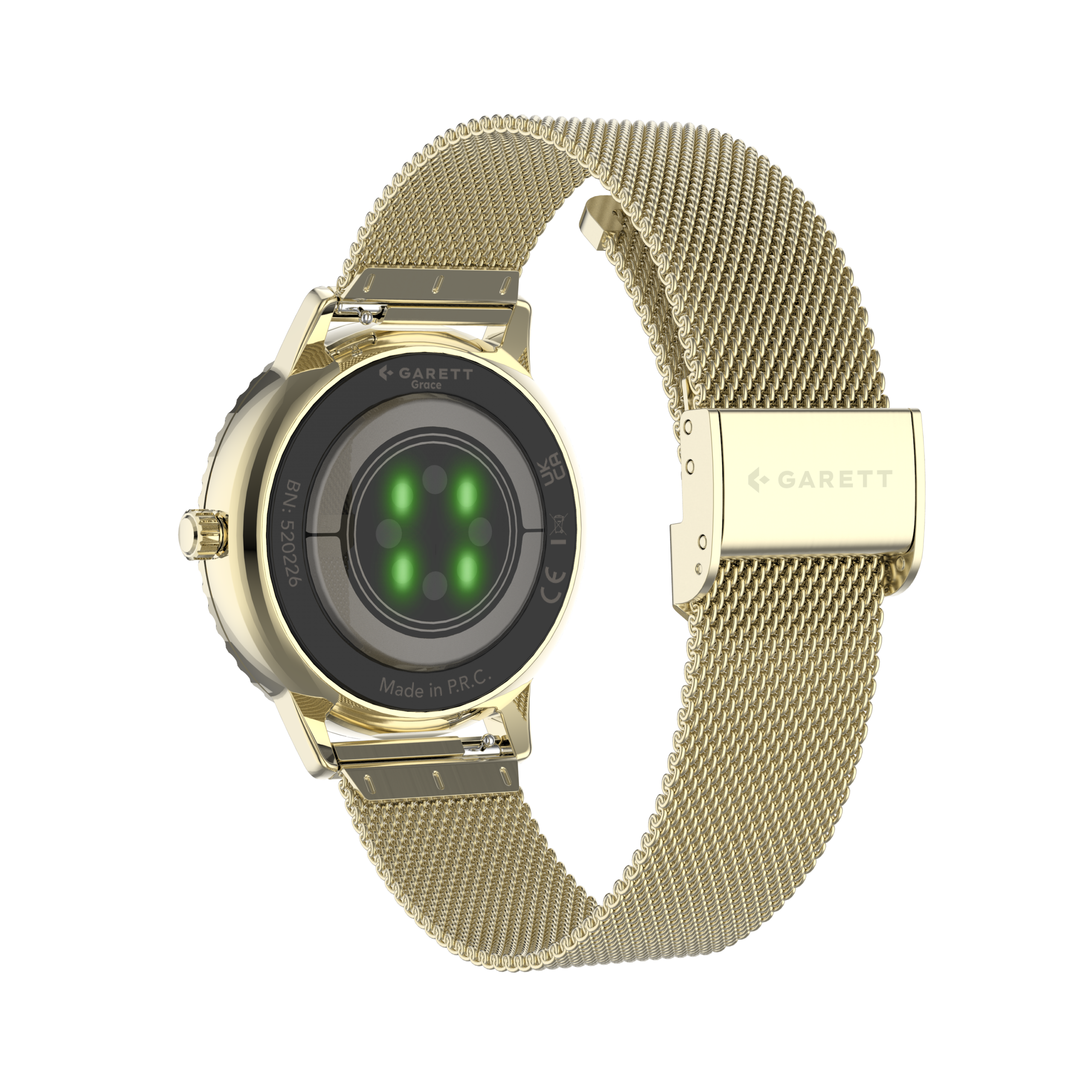 Garett Grace smartwatch oro mesh AMOLED donna