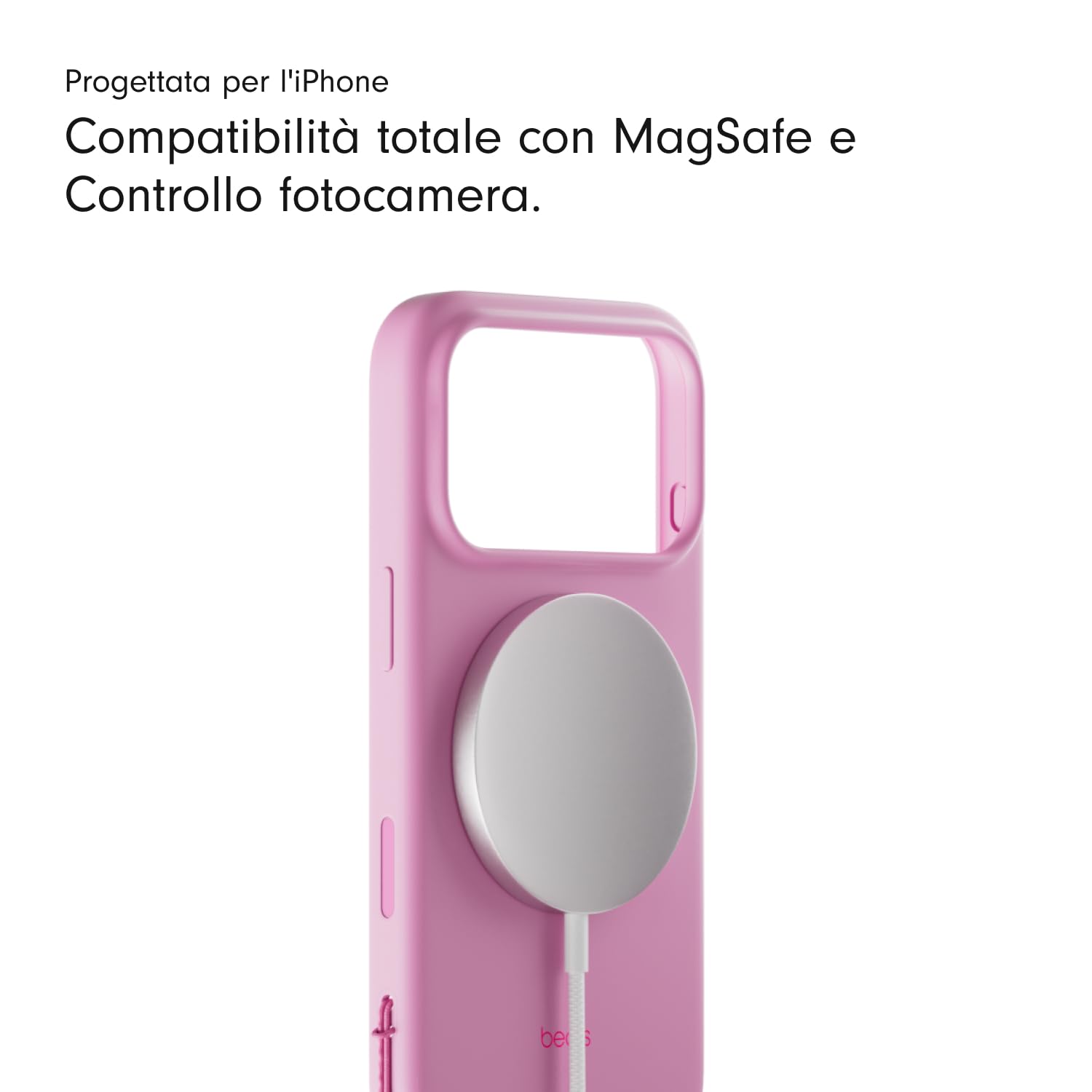 Beats custodia MagSafe iPhone 17 Pro rosa ciottolo