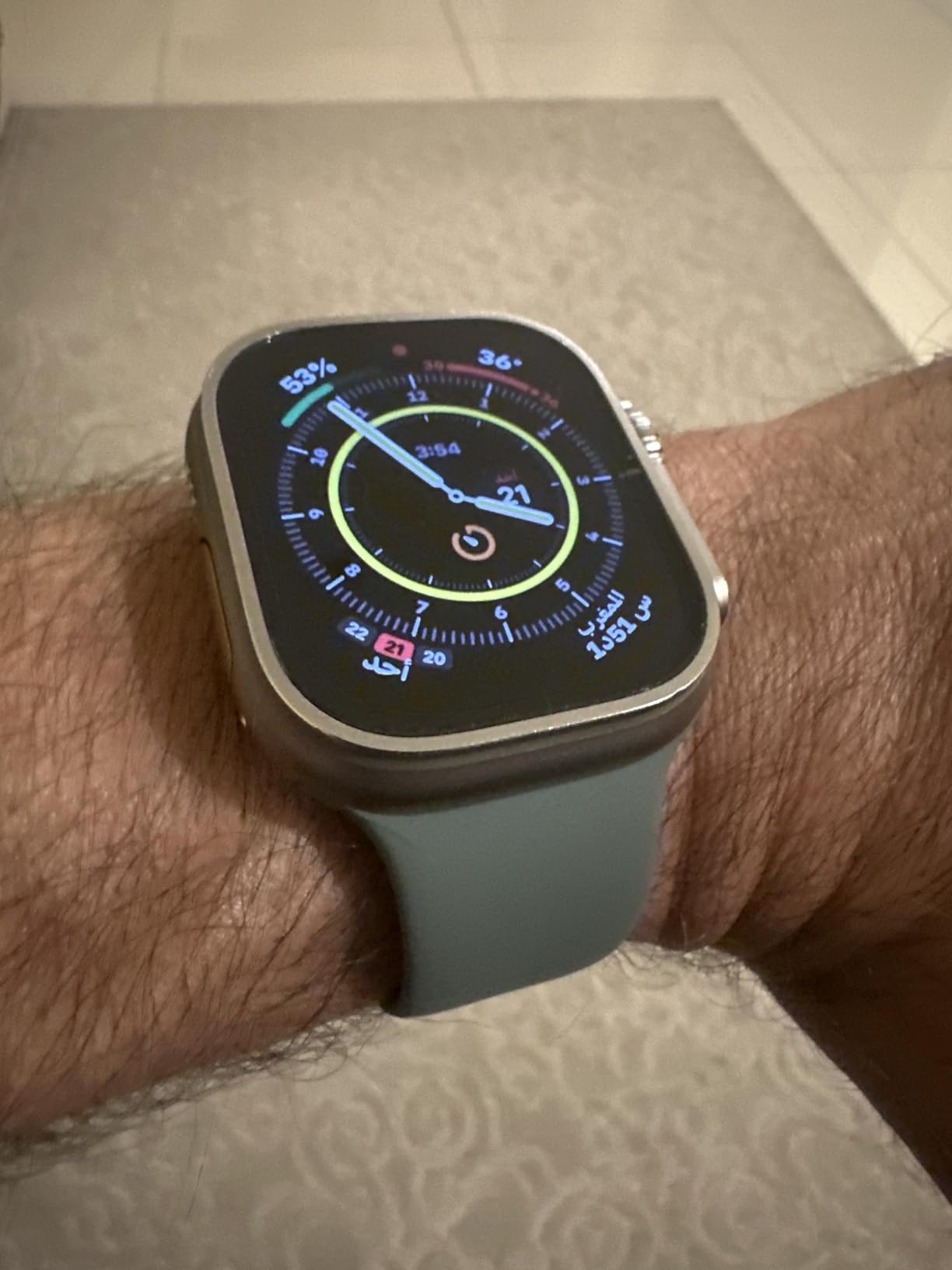 Apple Sport Loop 45 mm cinturino blu oceano nylon