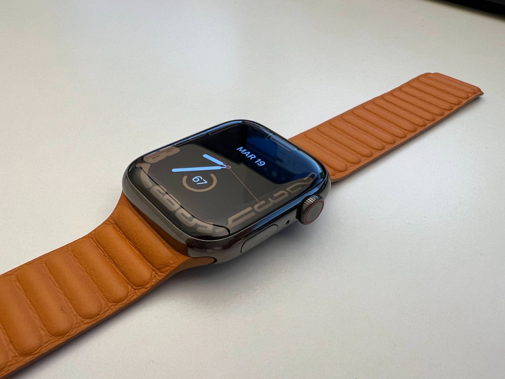 Apple Watch Series 7 smartwatch 41mm Cellular acciaio