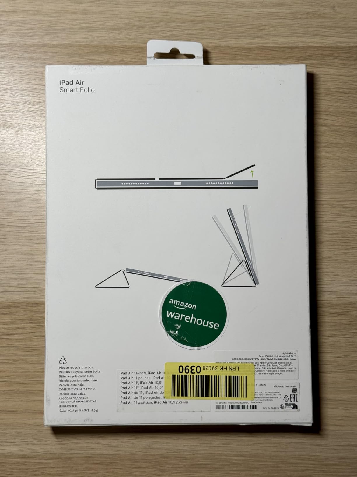 Apple Smart Folio iPad Air 11 M2 custodia Salvia poliuretano