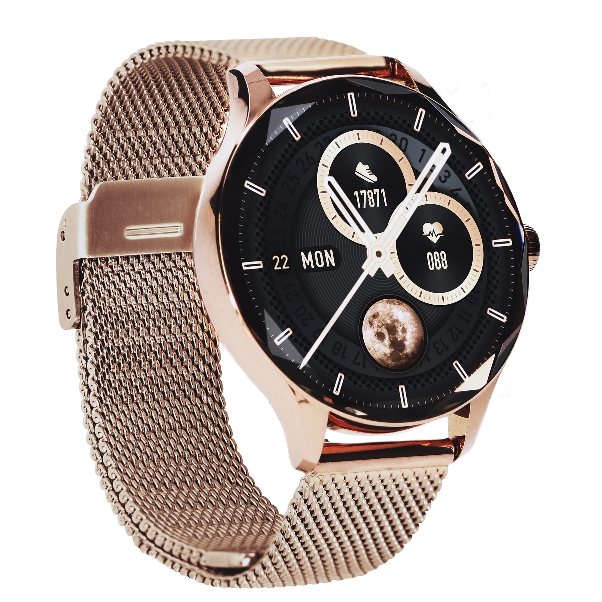 Garett Viva smartwatch AMOLED oro battito cardiaco