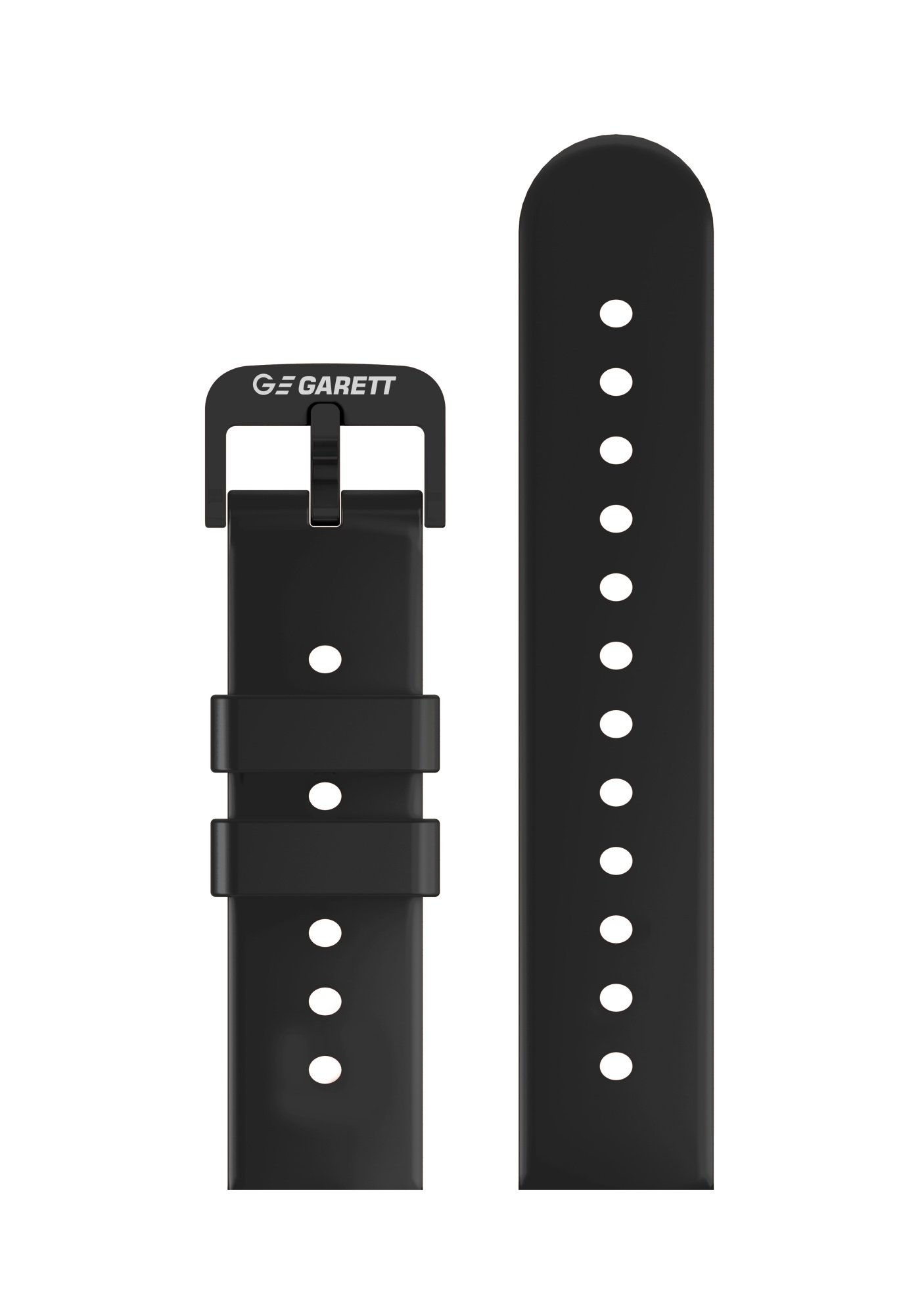 Garett Kids Twin 4G cinturino silicone nero 20 mm fibbia