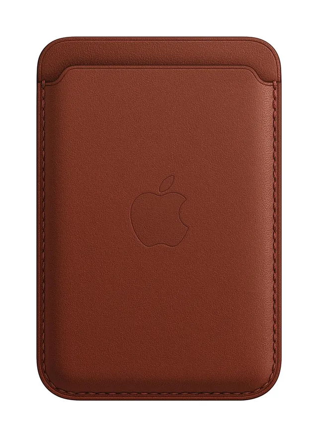 Apple MagSafe portafoglio pelle iPhone terra d'ombra 3 carte