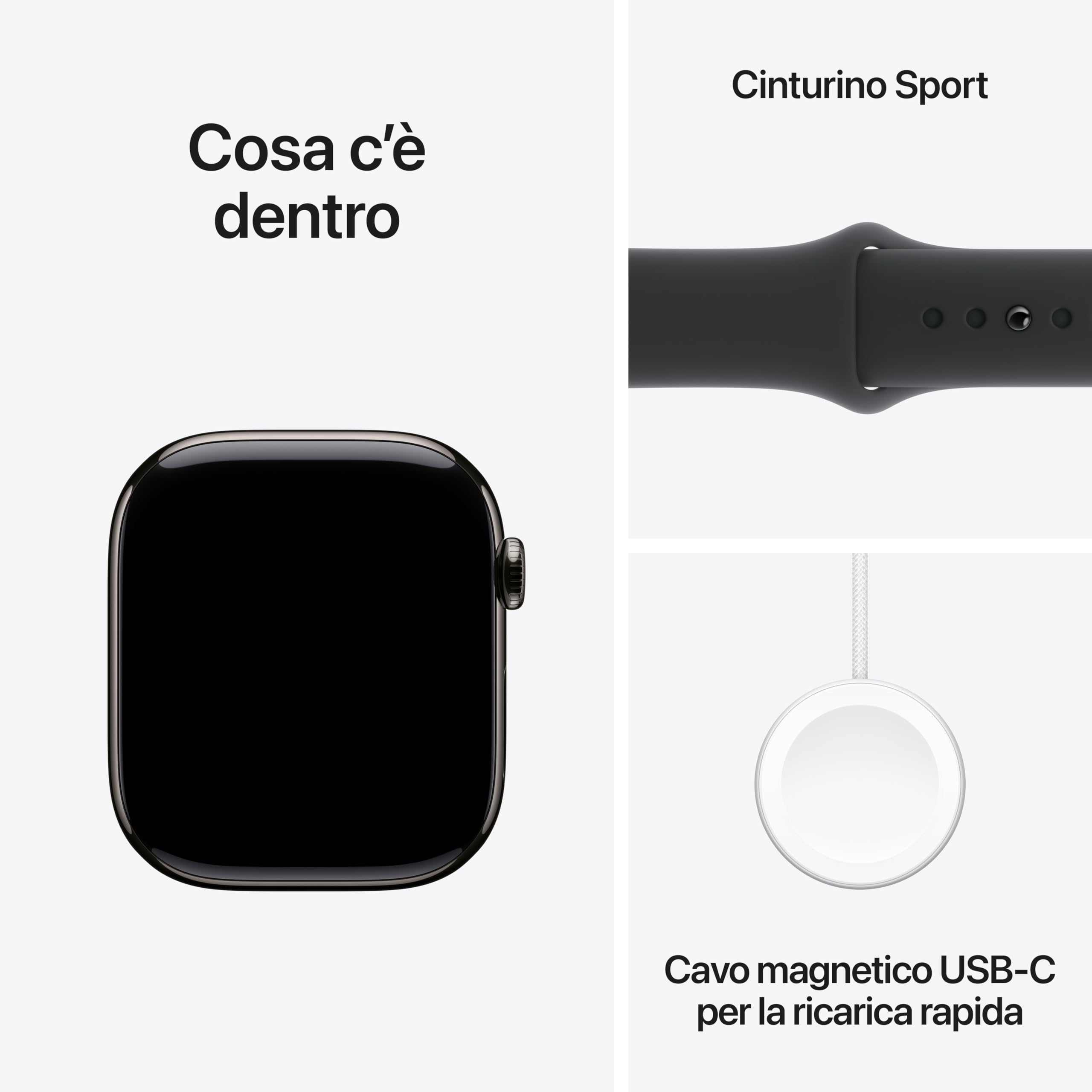 Apple Watch Series 10 46mm Smartwatch Titanio GPS Cellular Nero