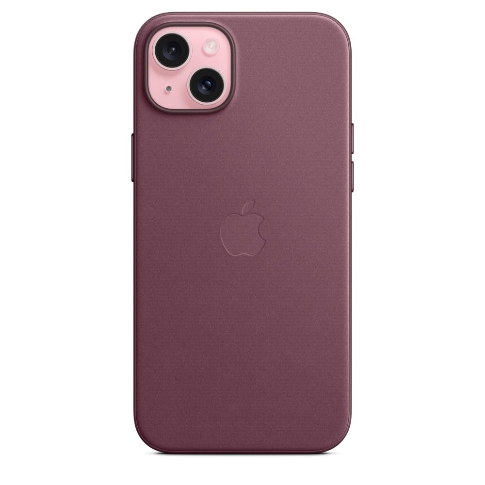 Apple FineWoven Custodia iPhone 15 Plus MagSafe Gelso