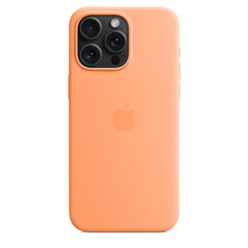 Apple iPhone 15 Pro Max custodia silicone Aranciata MagSafe