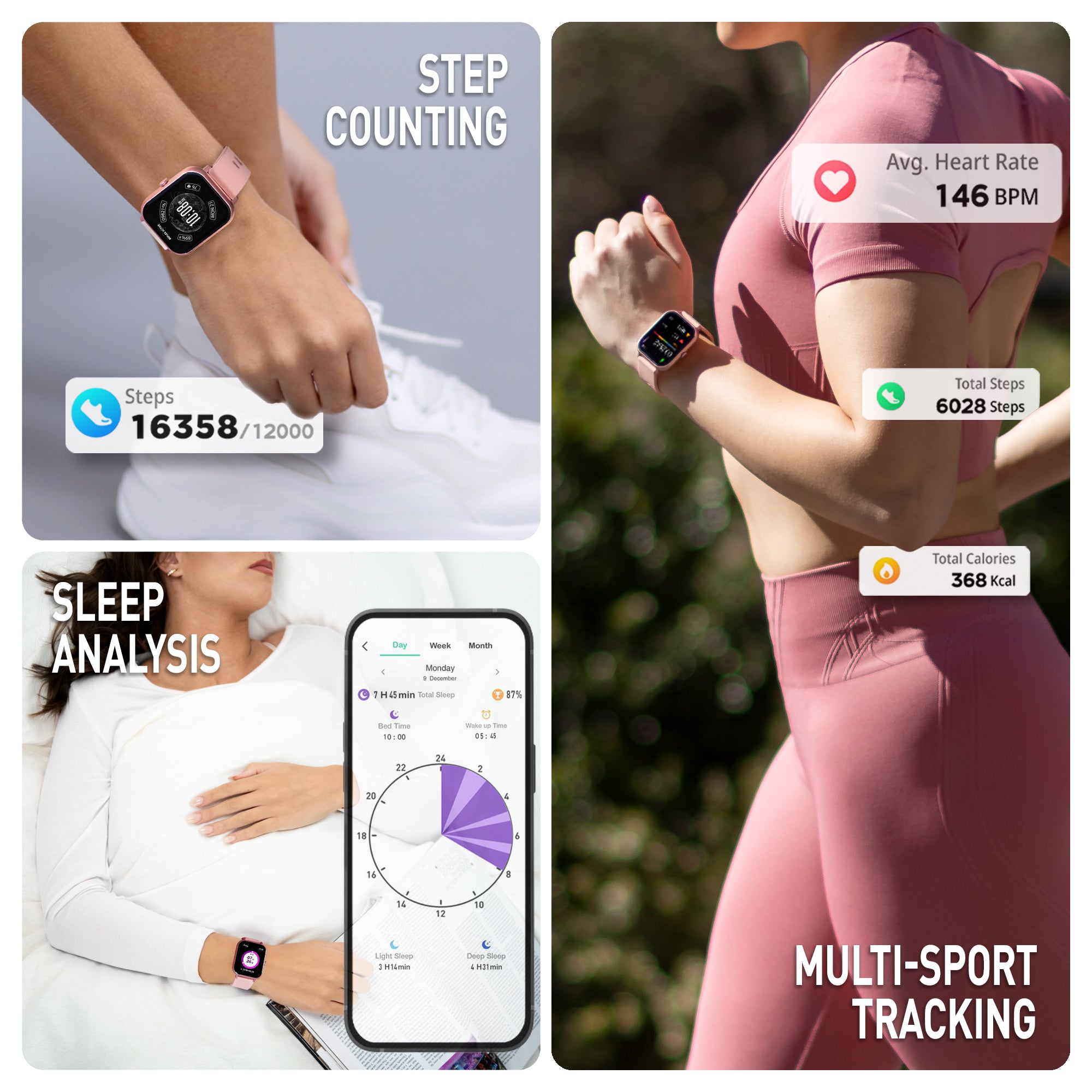 Reflex Active Nexus 100 S Lite Smartwatch Rosa Chiamate Bluetooth