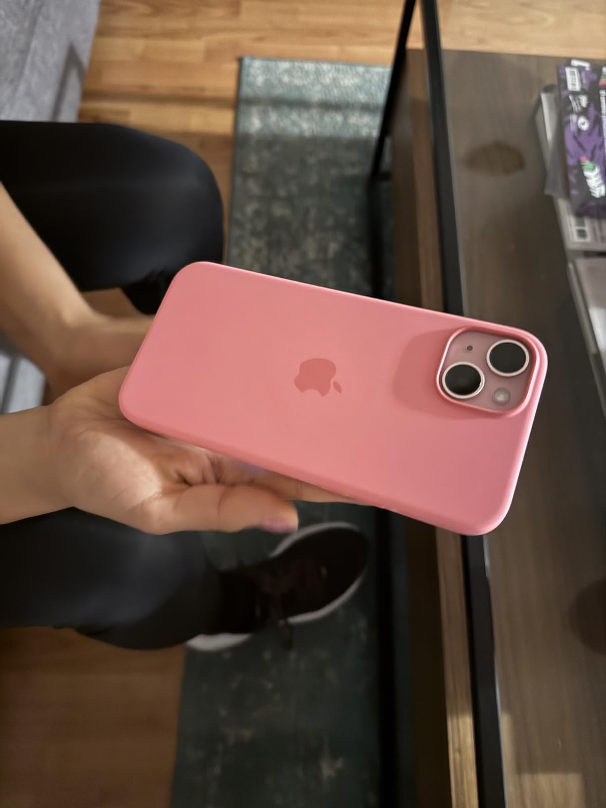 Apple Custodia MagSafe iPhone 15 Plus cover rosa