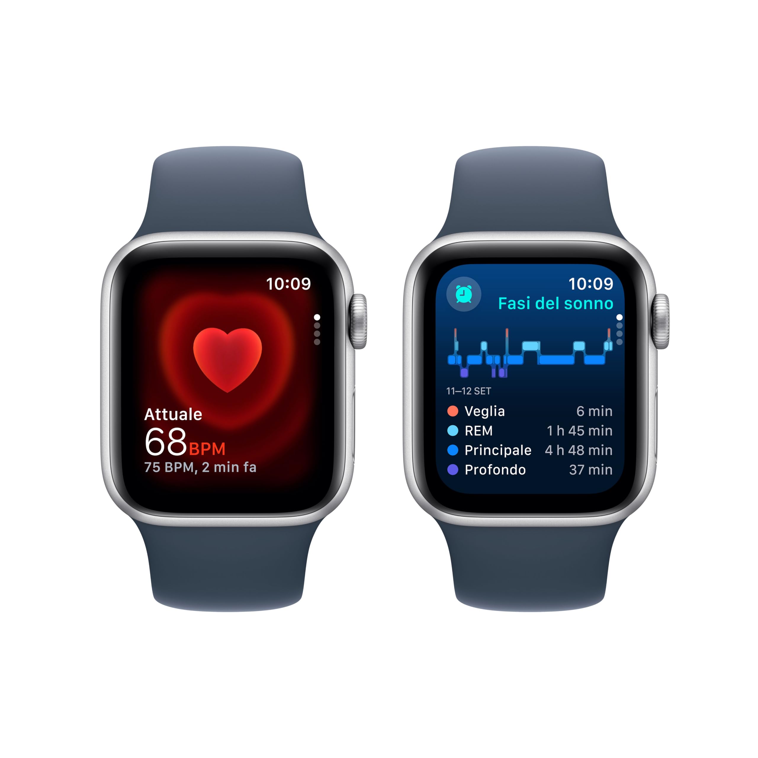 Apple Watch SE 2 gen 40mm GPS Cellular smartwatch argento blu S/M