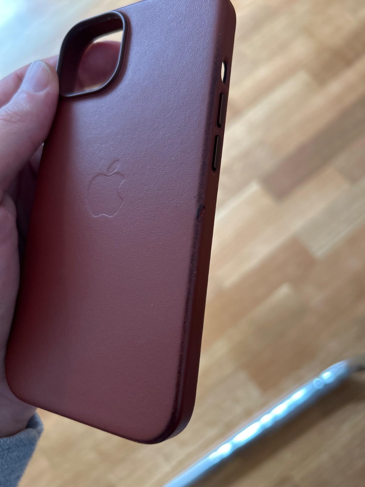 Apple Custodia MagSafe in Pelle iPhone 14 Arancione