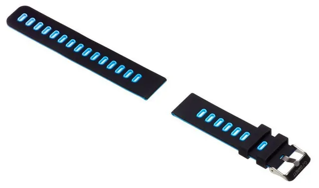 Garett Sport 7 cinturino silicone nero blu