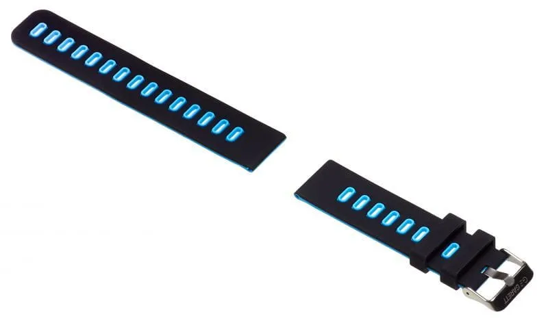 Garett Sport 7 cinturino silicone nero blu