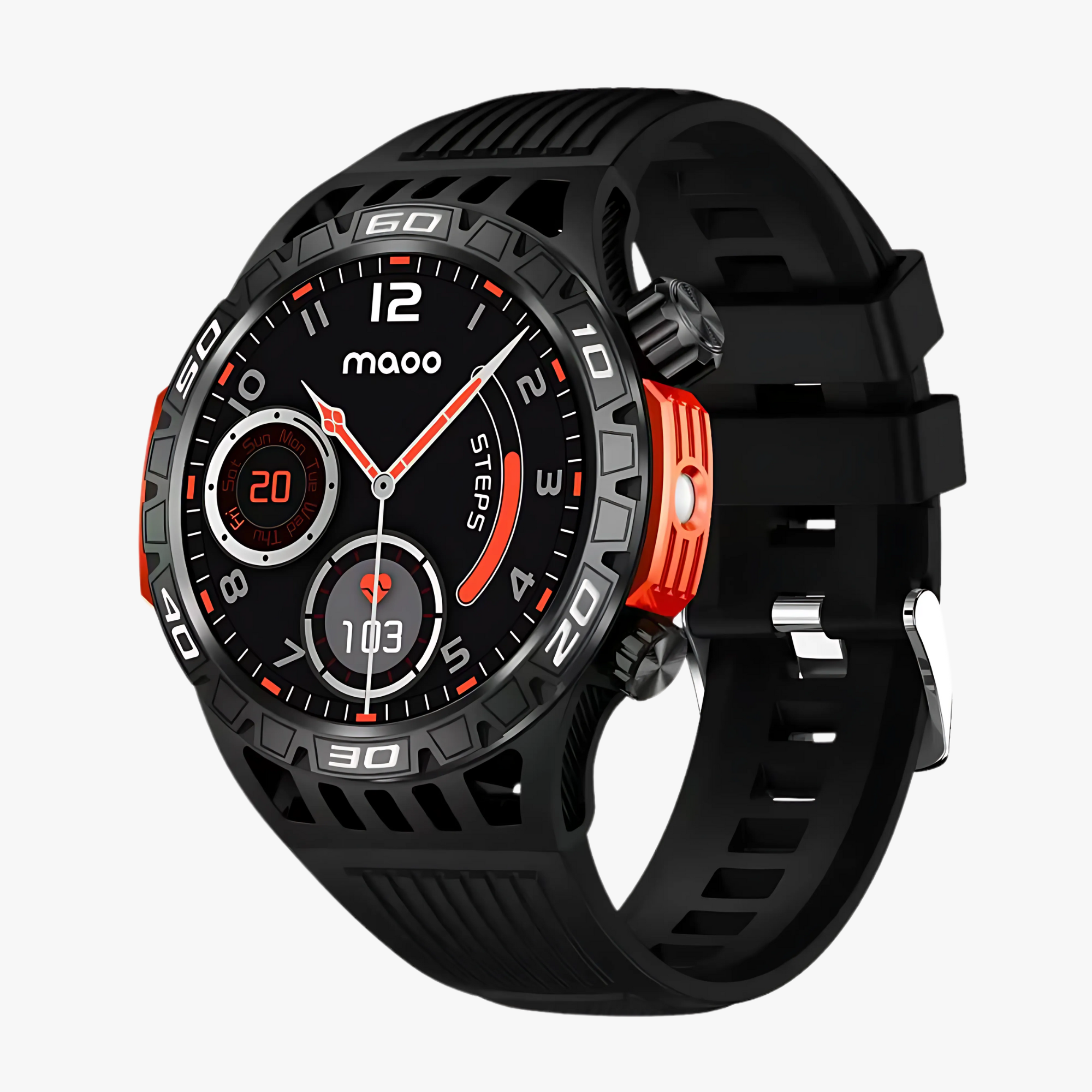 Maoo Explorer smartwatch nero uomo 1,46" 5-7 giorni
