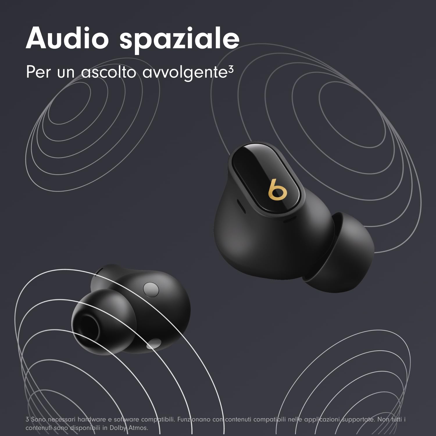 Beats Studio Buds+ auricolari wireless nero e oro ANC