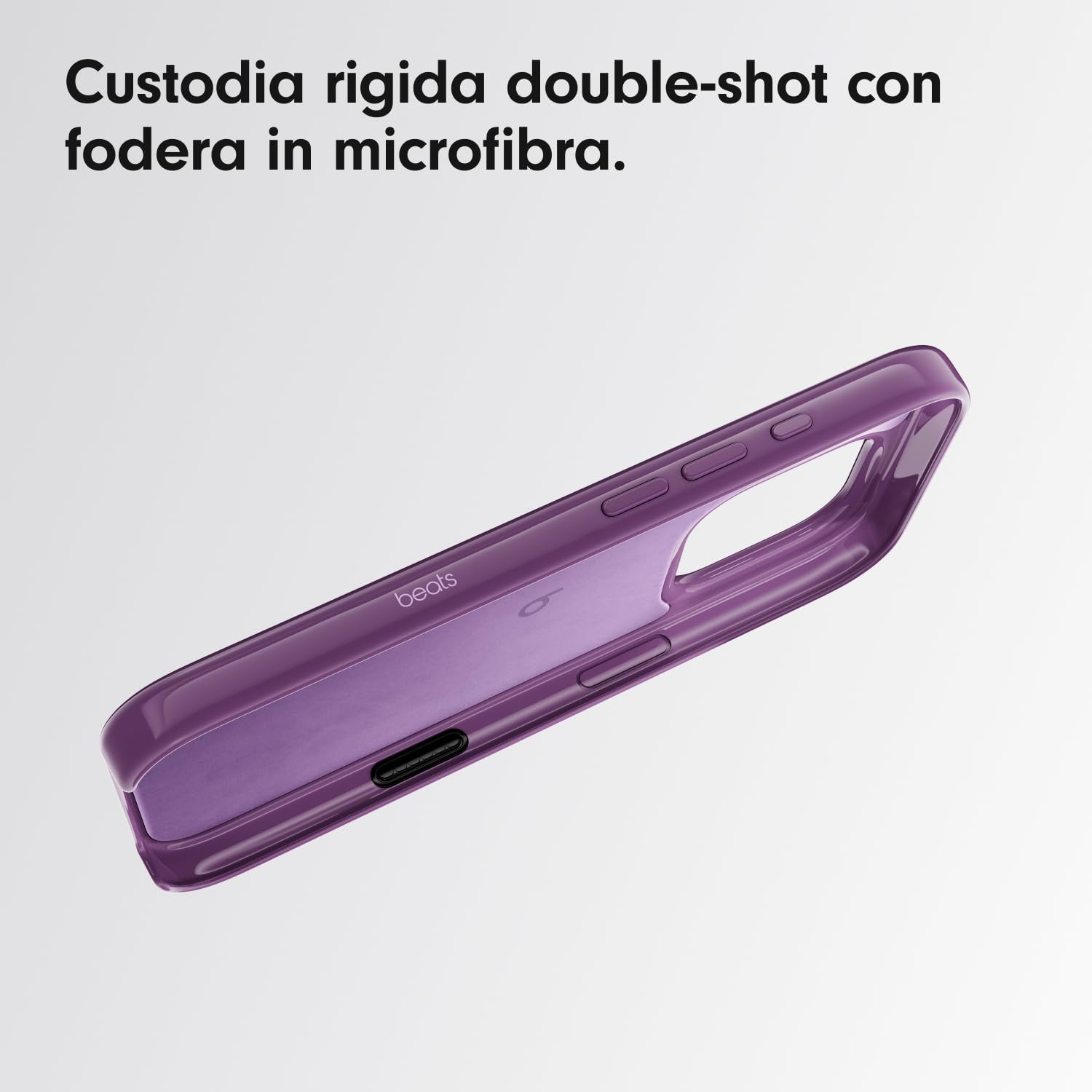 Beats custodia iPhone 16 cover MagSafe tramonto viola antigraffio